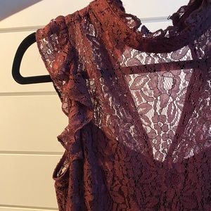 Sleeveless Lace Dress